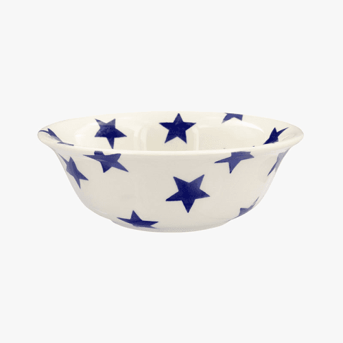 Image showing the Blue Star Cereal Bowl, D16.5cm, Cream product.