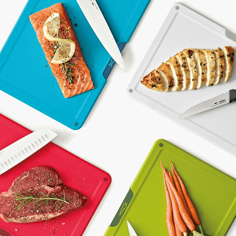 Folio Icon Plus 8 Piece Knife & Board Set, Multi
