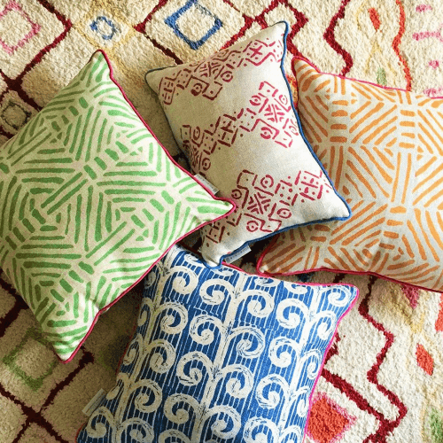 Image showing the Mali Cushion, 35 x 50cm, Ruby product.
