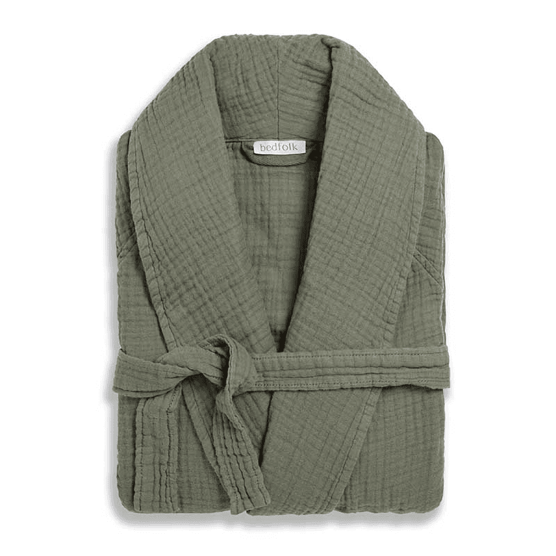 The Dream Cotton Robe, Small, Moss