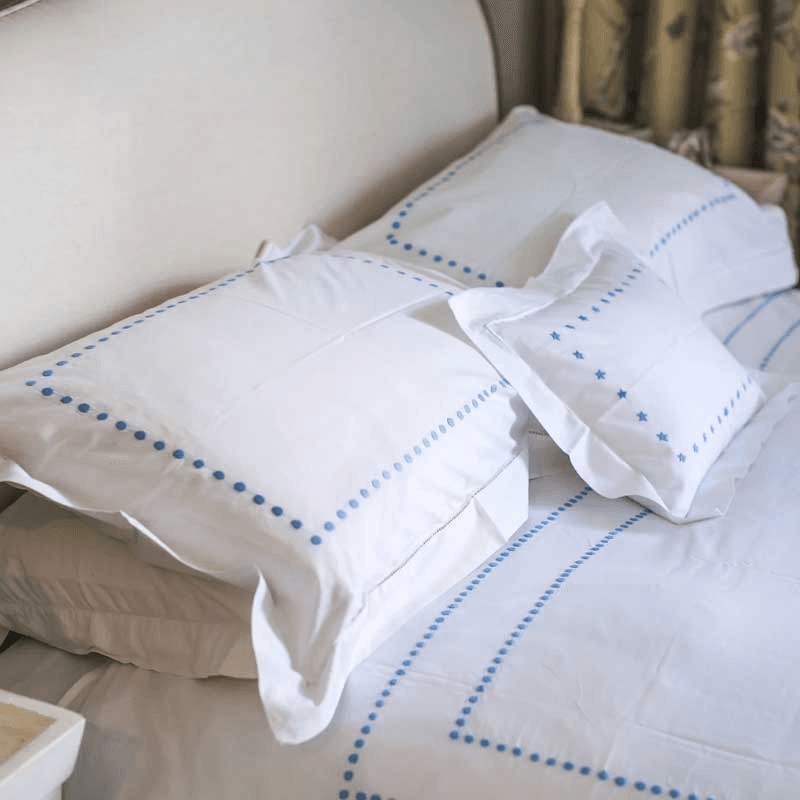 Dots Standard Pillowcase, Blue
