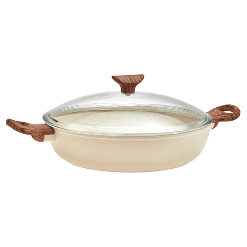 Image showing the Rock & Rose Saute Pan, D28cm, Pink product.