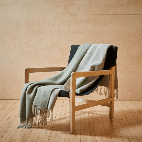 Image showing the Dartmoor Throw, 150 x 183cm, Ice Green product.
