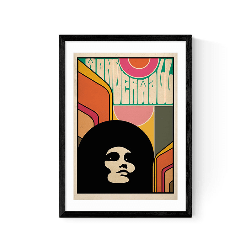 Deltanova Wonderwall Framed Print, 63 x 45cm, Multi