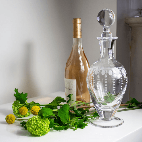 Image showing the Nouveau Footed Wine Decanter, 800ml, Clear product.