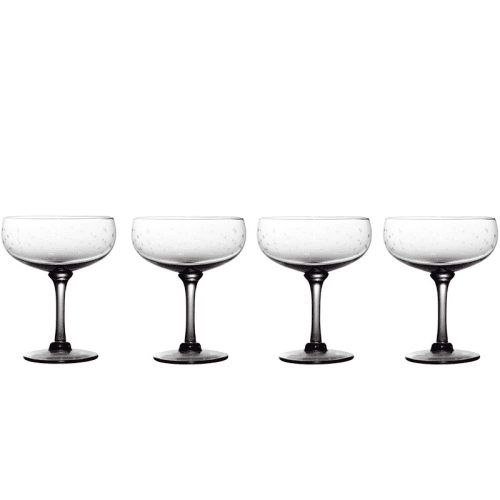 Image showing the Stars Set of 4 Cocktail Glasses, 210ml, Smoky product.