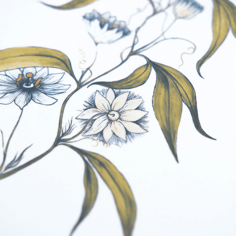 Bell Hutley Table Mat, 28cm x 28cm, Clematis Flower