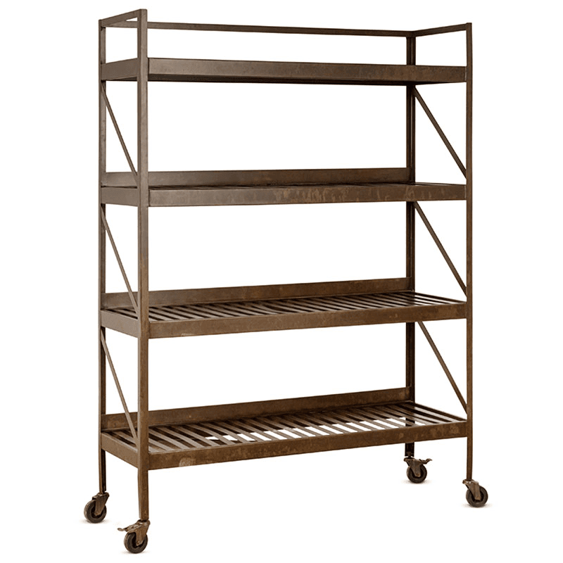 Umi Iron Shelf, H170 x W120cm, Rust