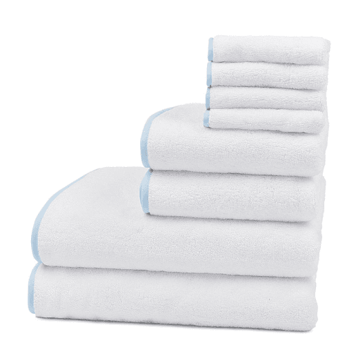 Image showing the Georgina Signature Towel Bundle, Powder Blue product.
