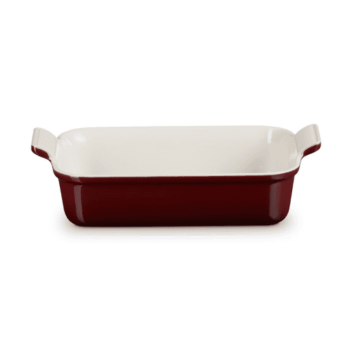 Image showing the Stoneware Heritage Rectangular Dish, 26cm, Garnet product.
