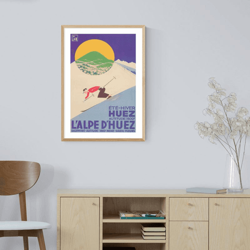 Image showing the Anonymous L'Alpe D'Huez Print, Multi product.