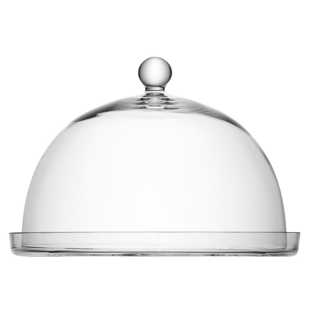 Vienna Plate and dome, D33 x H30cm, clear