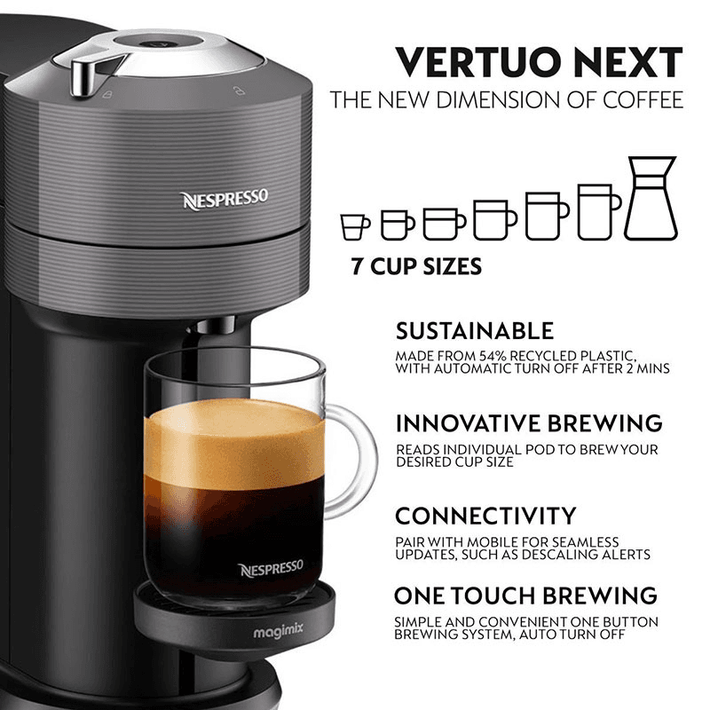 Vertuo Next Coffee Machine, Grey