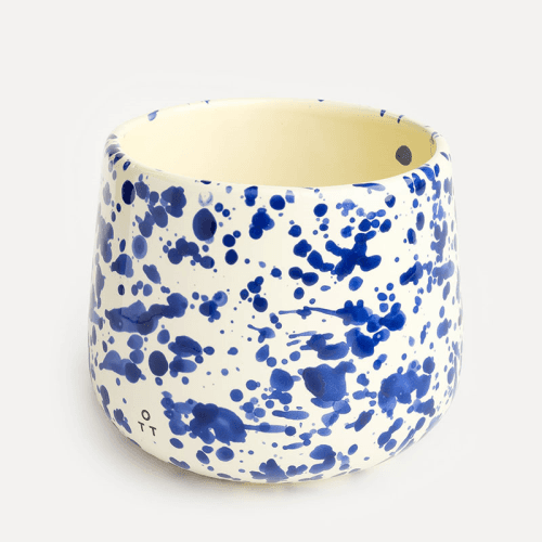Image showing the Splatter Indoor Planter, D15 x H13cm, Blueberry product.