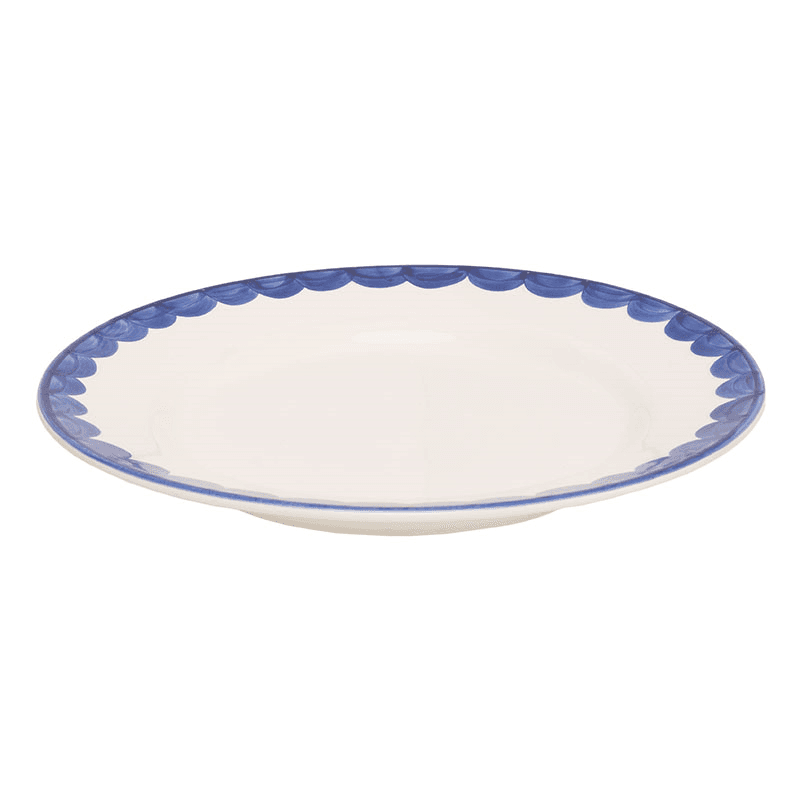 Scallop Set of 2 Side Plates, D20cm, Blue