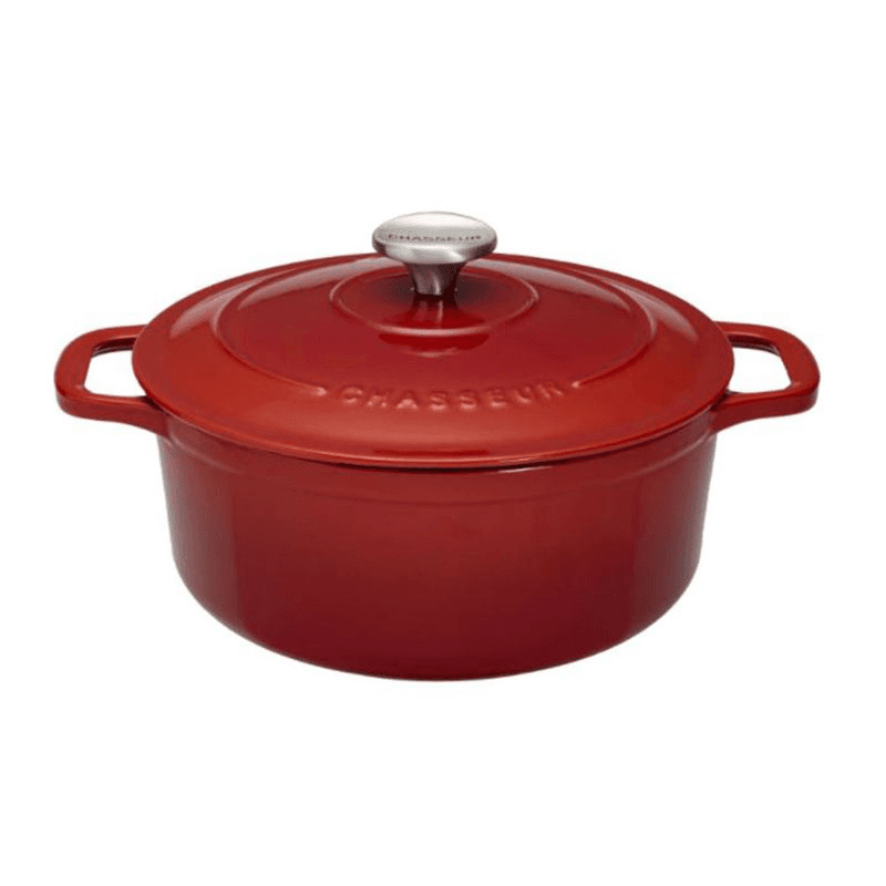 Chasseur Round Casserole Dish, 6.3ltr, Chilli Red