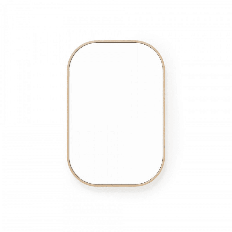 Outlook 40 Rectangular Walll Mirror, Oak