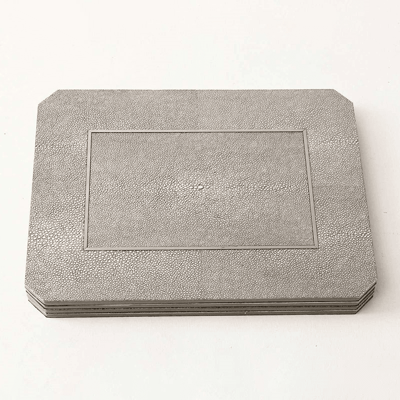 Otis Set of 4 Placemats, 20 x 30cm, Barley Shagreen