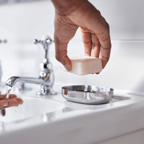 Image showing the EasyStore Luxe Soap Dish, Stainless Steel product.