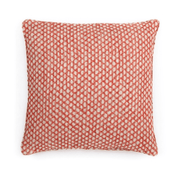Image showing the Cushion, Red Wicker, Square, Large, 54cm product.