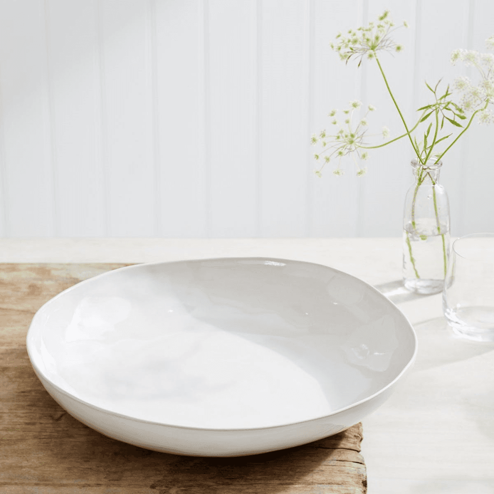 Portobello Low serving bowl, D37cm, White