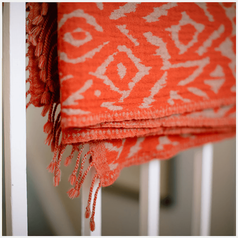 Ikat Throw, 140 x 210cm, Amber