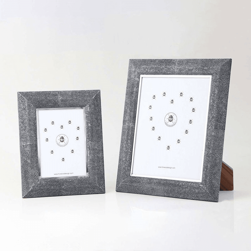Bella Photo  Frame, 10 x 8", Charcoal Shagreen