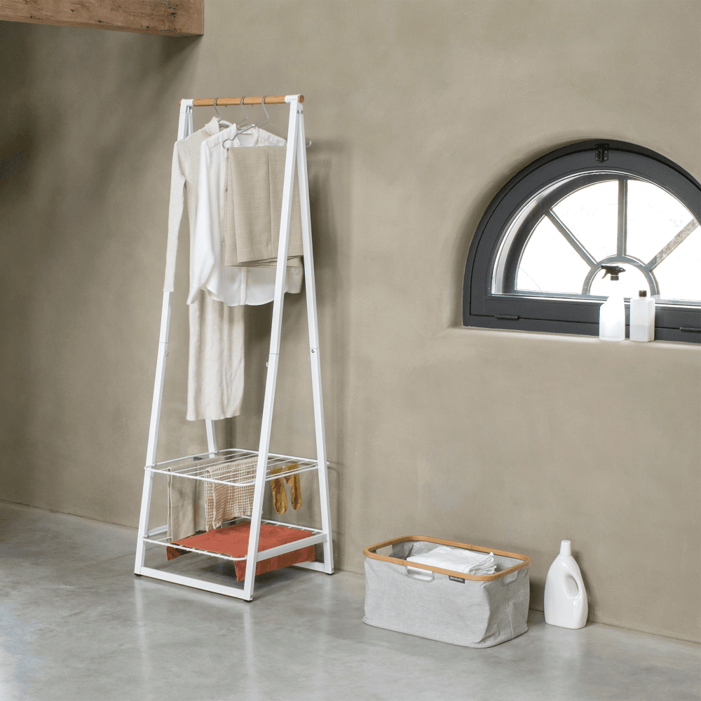Foldable Laundry Basket, 40 Litre, Grey