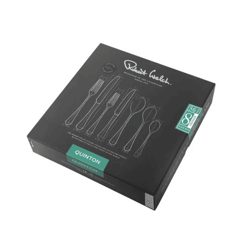 Image showing the Quinton Vintage 56 Piece Cutlery Set, Stainless Steel product.