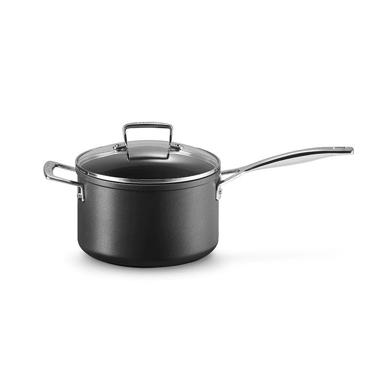 Toughened Non-Stick Saucepan With Lid - 20cm