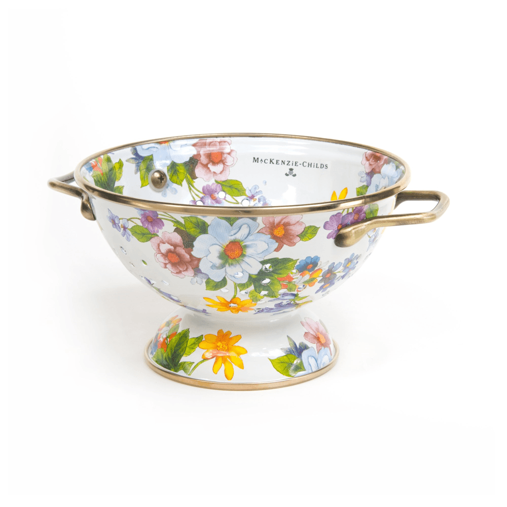 Flower Market Colander, 16cm, White