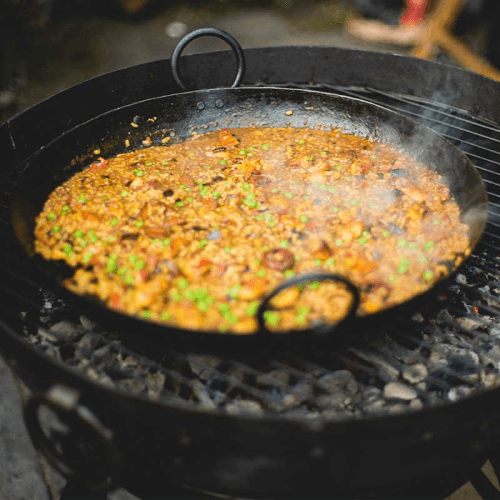 Image showing the Paella pan, 49cm, Black product.