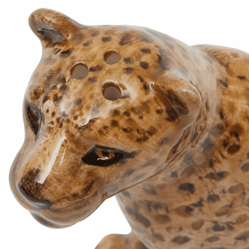 Leopard Salt & Pepper Shakers, H9cm, Yellow