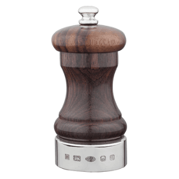Image showing the Rosewood & Sterling Silver Salt Mill, 4" product.
