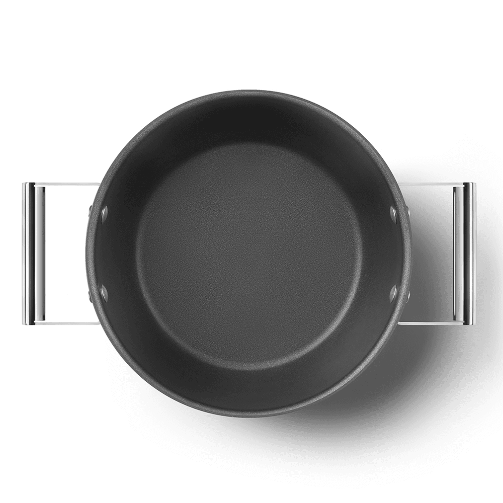 Retro 50's Style Non-Stick Casserole Dish, 26cm, Black