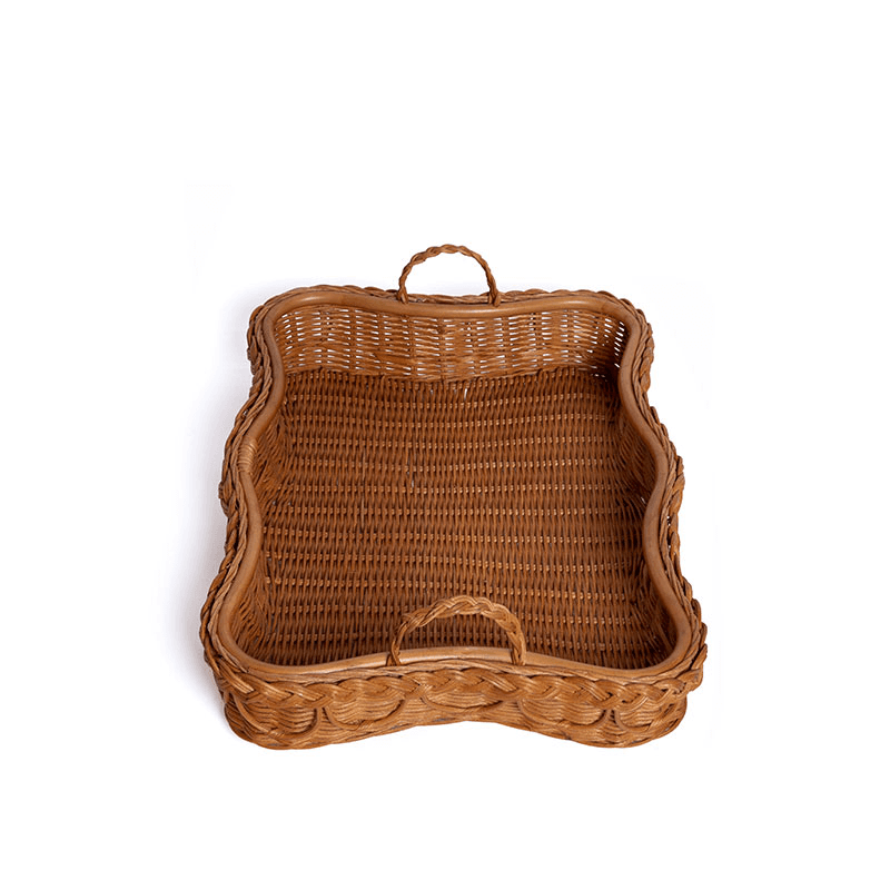 Hadley Rattan Tray, L53 x W40 x H10cm, Natural