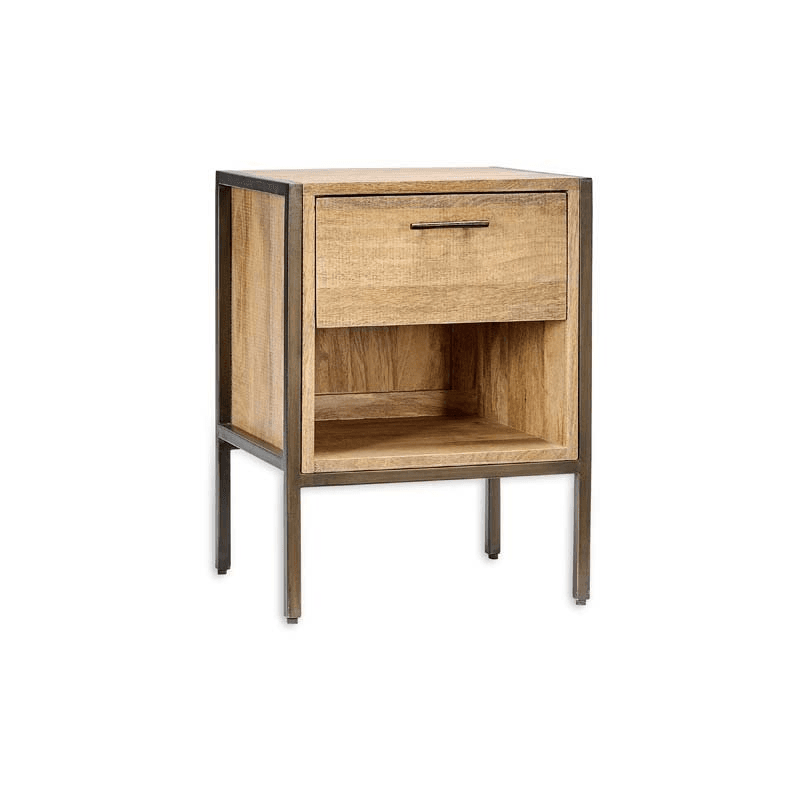 Dasai Bedside Table, H60 x W45 x D40cm, Natural