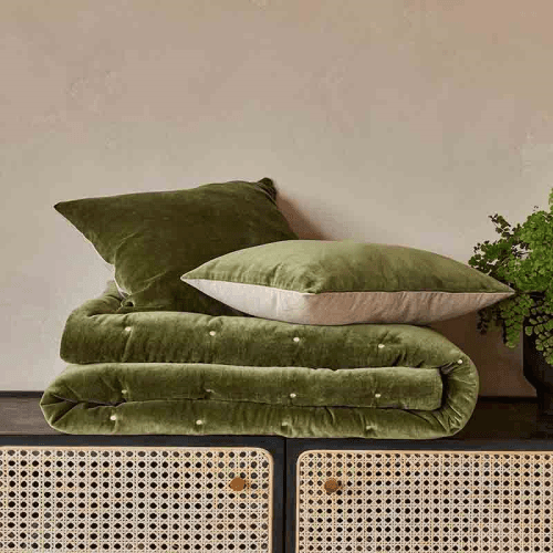Image showing the Jaipur Throw, 140 x 200cm, Olive product.