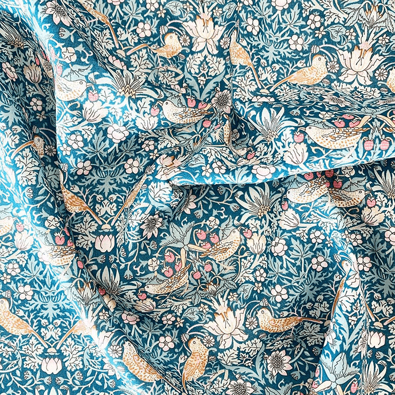 Strawberry Thief/Betsy Heirloom Quilt, King, Sage