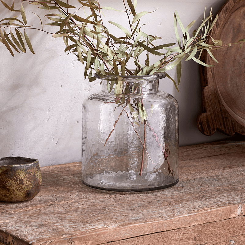 Akra Vase, H20cm, Clear