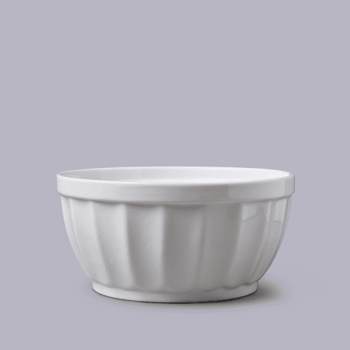 Image showing the Fluted Bowl, 700ml, White product.