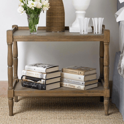 Image showing the Radnor Sofa side table, Large, Weathered Oak product.