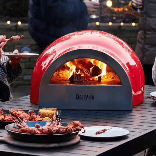 Image showing the Wood-Fired Pizza Oven, Chilli Red product.