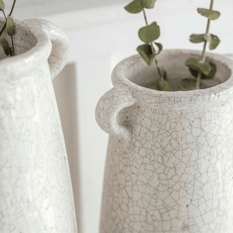 Ravello Ceramic Vase, H25.5cm, White