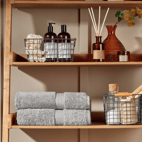 Image showing the Renaissance Bath Sheet, Dove Grey product.