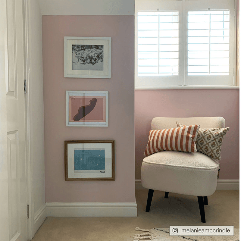 Percy Flat Matt Wall & Ceiling Paint, 2.5L, Pink