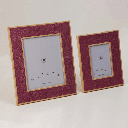 Image showing the Classic Photo  Frame, 10 x 8", Pink Shagreen product.