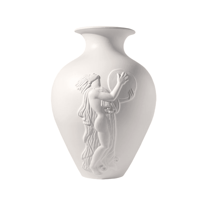 Myrto Ceramic Vase, H35cm, White