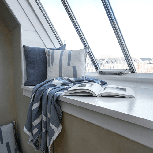 Image showing the Thyme Cushion Cover, 50cm x 50cm, Blue product.