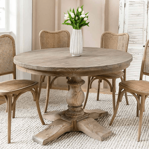 Image showing the Topsham Round Dining Table, D120cm, Natural product.